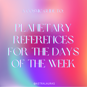 Planetary References for the Days of the Week: A Cosmic Guide