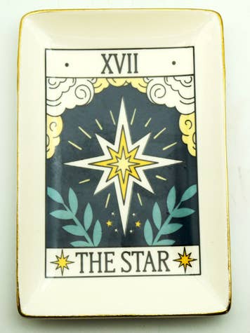 The Star Tarot Card Ceramic Tray