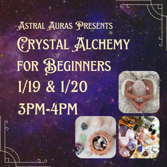 Crystal Alchemy: Intro To Crystal Magick Class For Beginners (1 Hour)