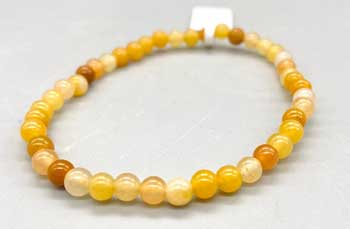 4mm Yellow Jade Bracelet