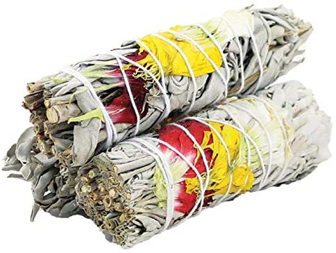 White Floral Sage with Flowers (1pk)