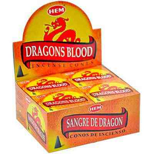 HEM- Ruby Dragon's Blood Cones (1pk)