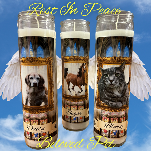 Personalized Pet Memorial Candles