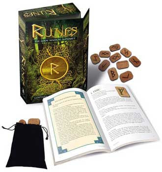 Wood Runes & Book Set