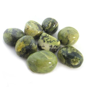 Green Serpentine Tumbled Stones